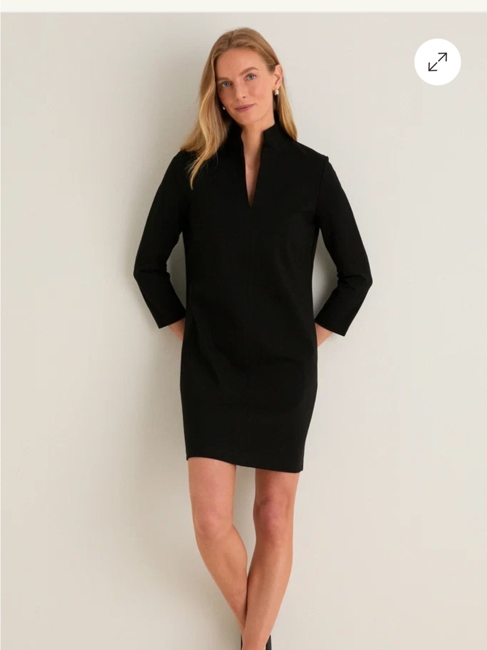 Tuckernuck Black Ponte Clifton Dress